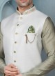 Thread Work Nehru Jacket Suit